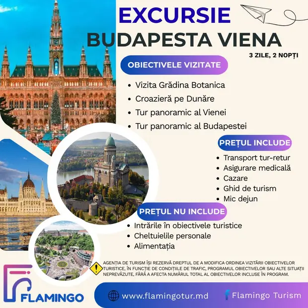 Afișul ofertei Budapesta – Viena