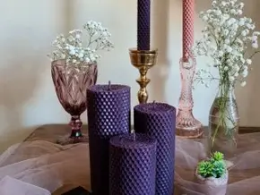 Lumânări artizanale din ceară naturală